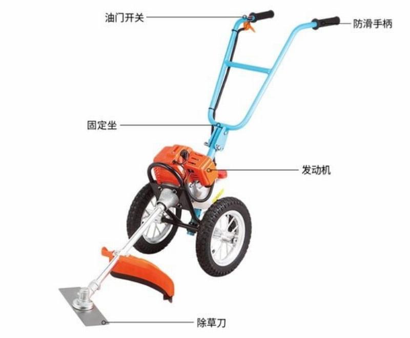 Nguoi lao dong su dung may cat co Honda GX35 dung cach voi day du bao ho lao dong chuyen nghiep